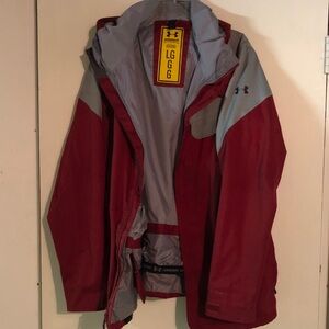 Under Armour Quilted Jacket in Red and Gray